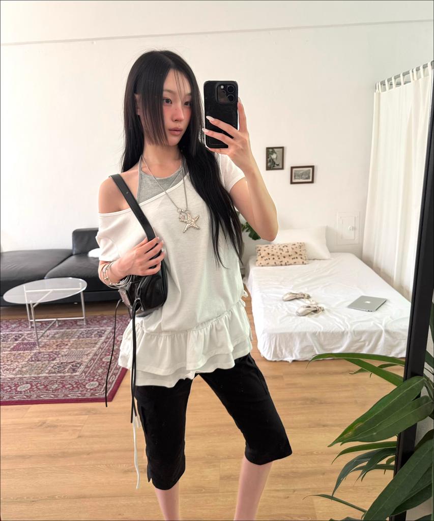 MIXXO Skirt Layered T-Shirt_Miwlwg342A Miwhwg73Qa