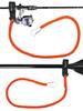1pc Anti-lost Kayak Paddle Leash with Safety Hook Coiled Lanyard Heavy-duty Nylon Canoe Tie Rope Boat Accessories
