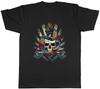 Skull King Unisexs TShirt Tattoo Inked Snake Gothic Unisex Tee Gift
