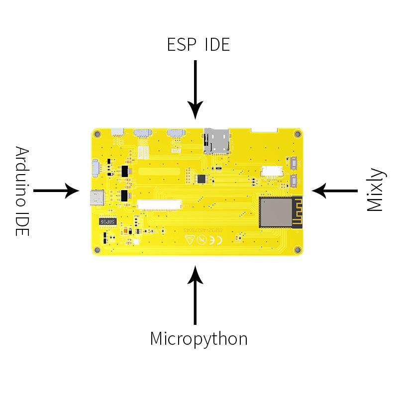 ESP32 Dev Board with 4.3" LCD Smart Display, WiFi, Bluetooth, 8M PSRAM, 16M