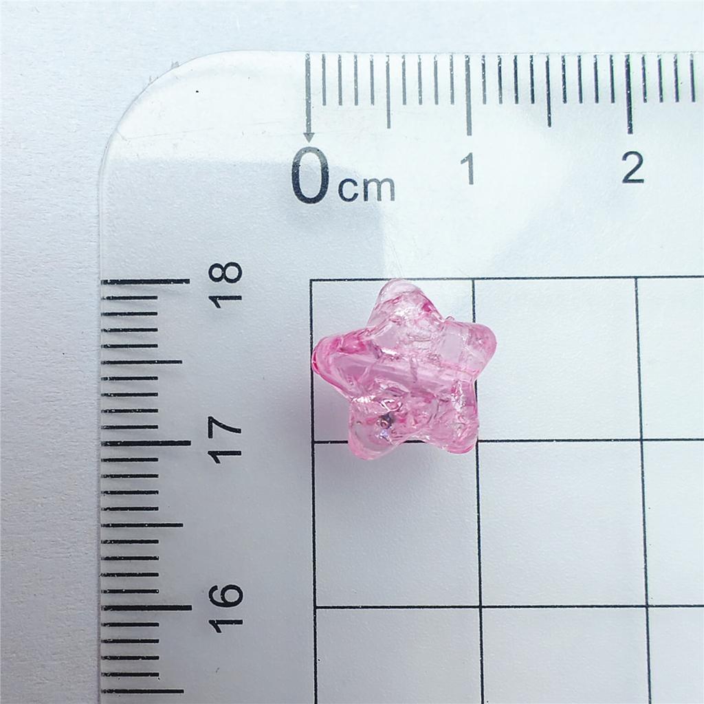 10mm 50 Stück Mode Fünfzackiger Stern DIY Flachboden Lose Perlen Burst Imitation Zubehör Handgefertigte Materialien Handgefertigtes Armband Halskette