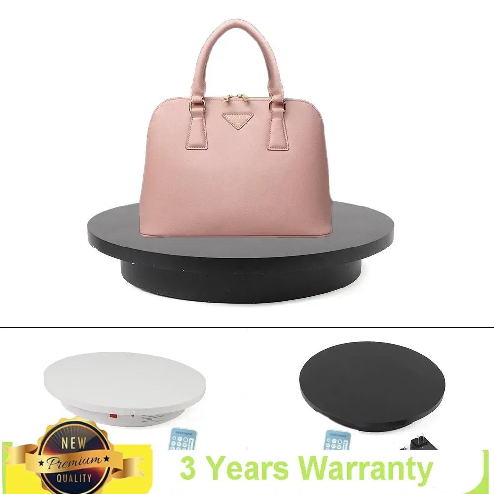 42cm Diameter Black or White Electric 360° Turntable Rotary Table Dynamic Store Display Stand with Remote Control Professional