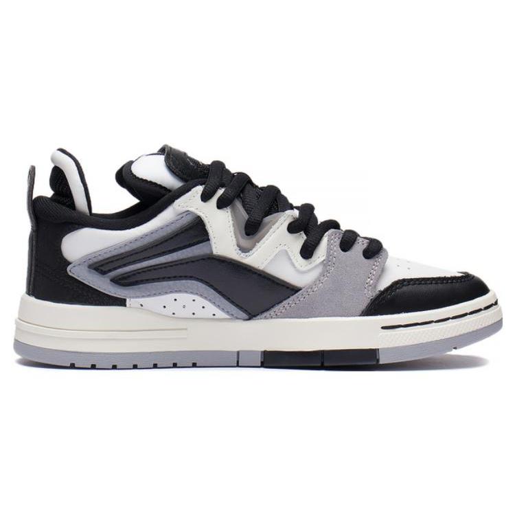 New LiNing Wei Wu PRO Pro Panda Anti Slip And Wear Resistant Lightweight Low Top Skateboard Shoes Black White AECS063-1