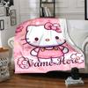 Customizable HelloKitty10 Throw Blanket – Personalized Name, All-Season Cozy Snug Blanket, Machine Washable, Personalized Blanket