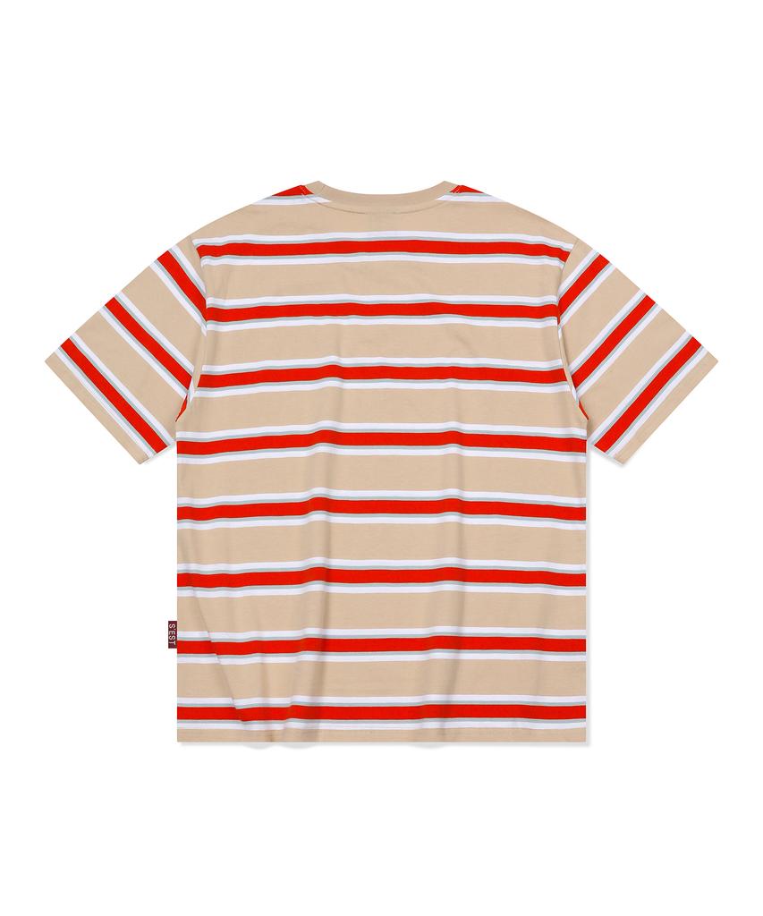 S'EST Multi Stripe T-Shirts Beige