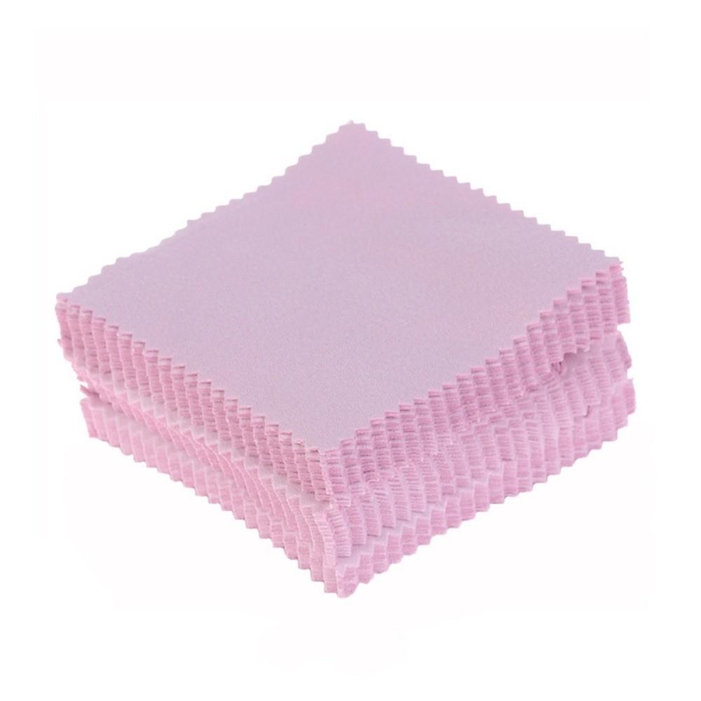 50Pcs Soft Fabric Silver Polish Cleaner Reusable Cleaning Polishing Cloth  Silverware Care