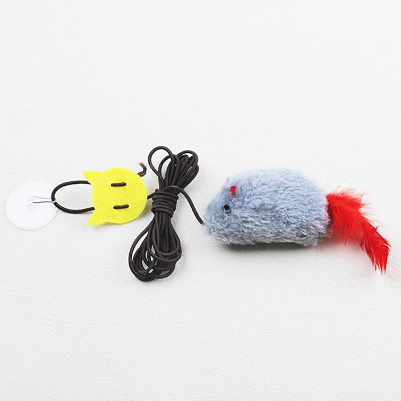 Smart Sensing Chirping Mouse Cat Toy: Light-Activated, Plush Simulation for Self-Play & Boredom Relief