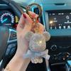 With Keychain Glamorous Teddy Bear Pendant And Diamond Chain Great Gifts For