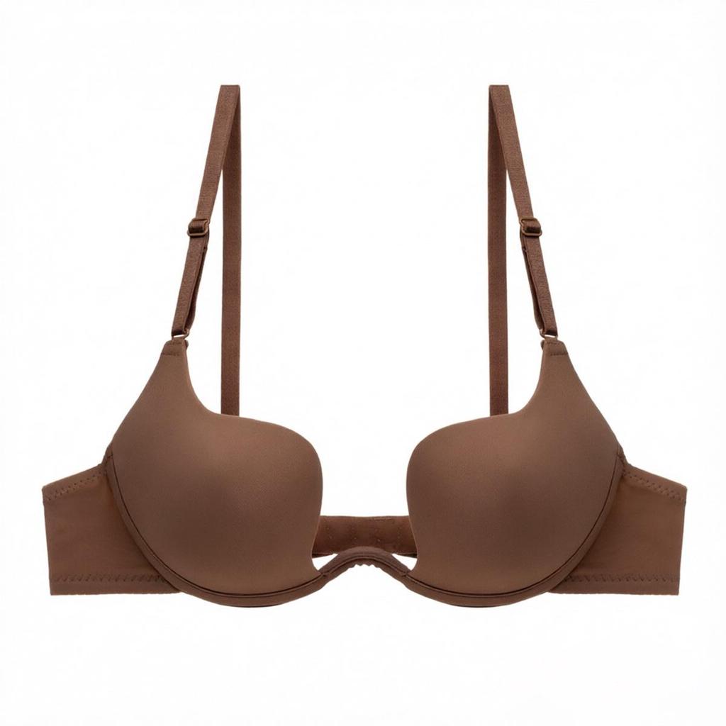 European & American Deep V Halter Invisible Backless Bra