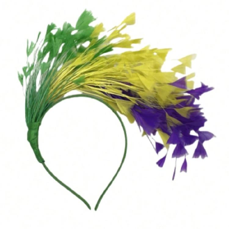 Practical Feather Hairband Hair Decors Headband For Halloween Costume Parties Stage Performances And Cosplay Event