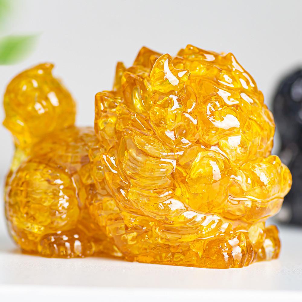 Resin Crystal Feng Shui Figurine For Home Office Decor Gift Idea