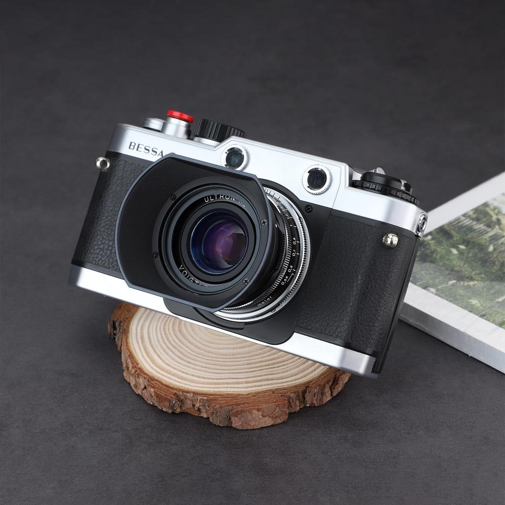 Haoge Bayonet Square Metal Lens Hood for Voigtlander 35mm Type I II ULTRON Aspheric Vintage Line VM Lens Replacement LH-VM12 35mm/f2 12/35 & F1.5