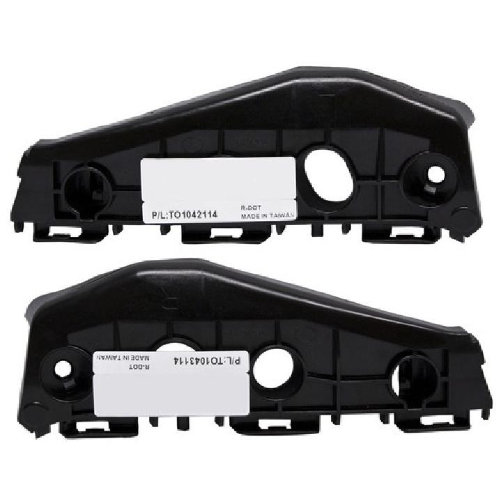New Front Driver & Passenger Bumper Support Bracket Set For 11-13 Toyota Corolla