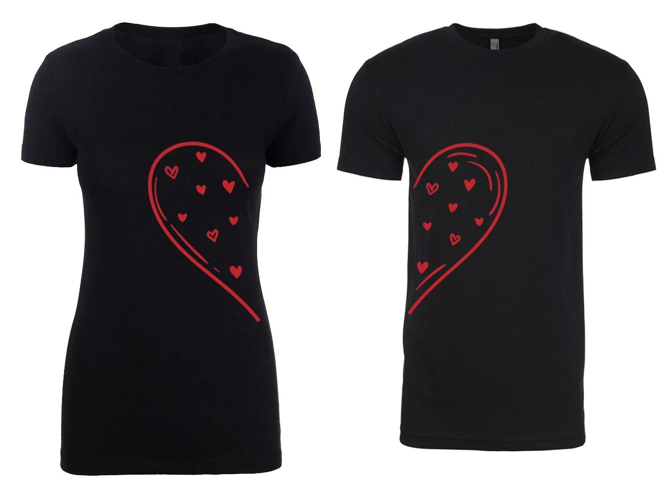 

Couple T-Shirts, Valentine T-Shirts for Couples - Big Heart 3XL