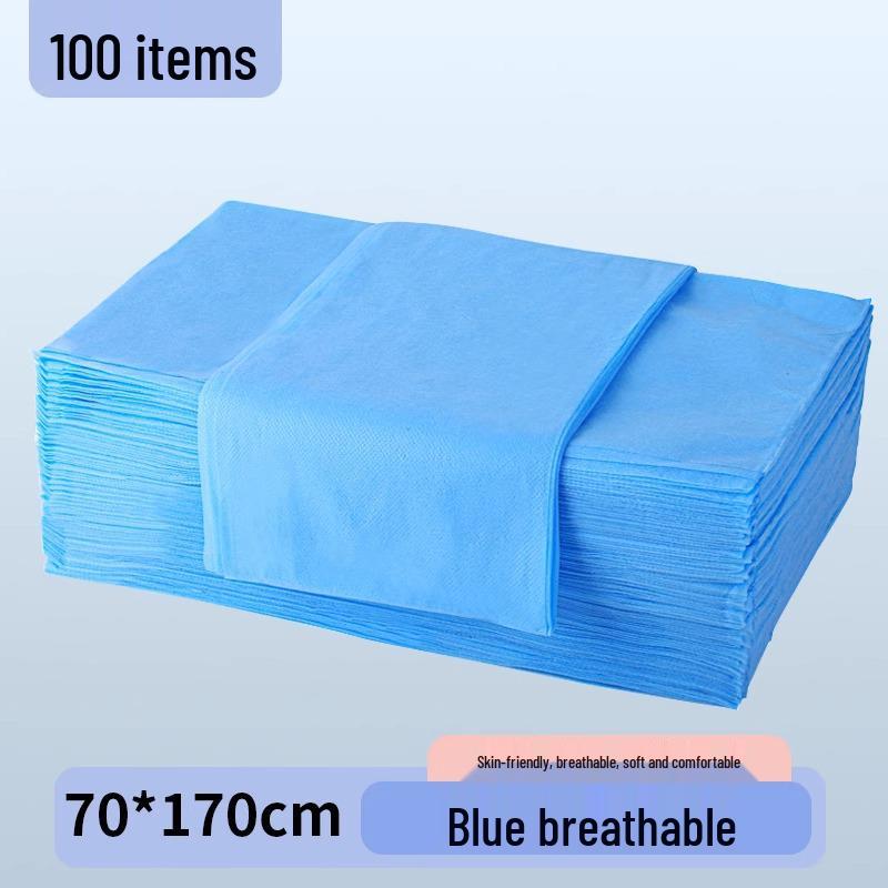 Thickened Non-Woven Disposable Bed Sheets - Breathable, Waterproof & Oil-Proof for Beauty Salons & Massage Tables