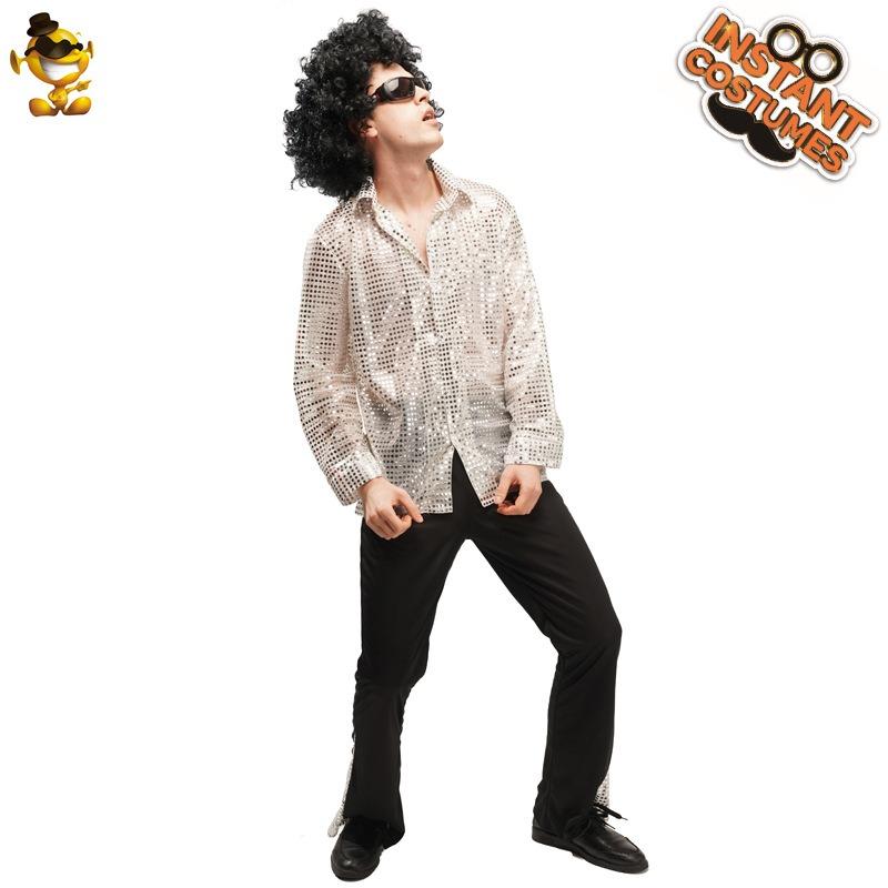 Costume da orgy party disco in argento per coppia costume da palcoscenico costume da esibizione costume da ballo in maschera