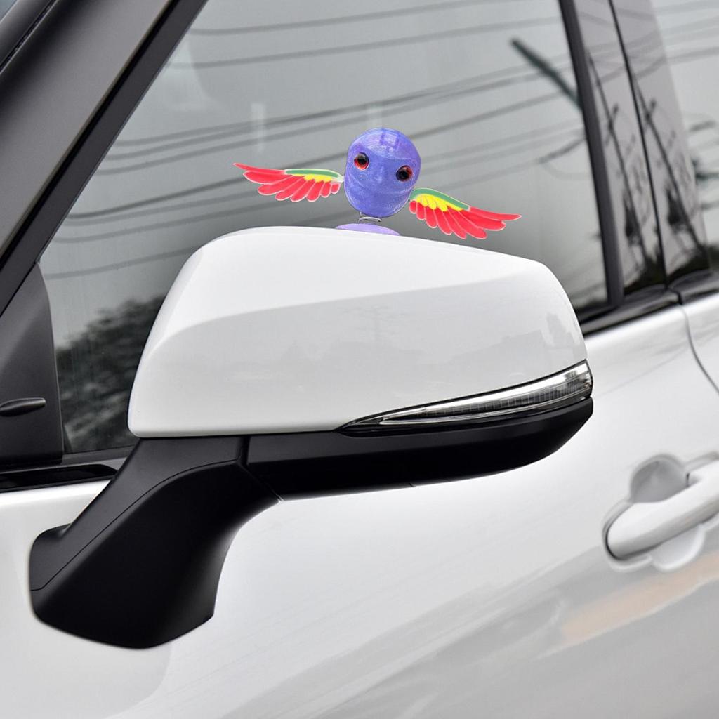 Flying Bird Motorcycle Decoration 3D Printed Vehicle Decor Wind-Powered Exterior Rearview Mirror Decor For Car Owners Drivers