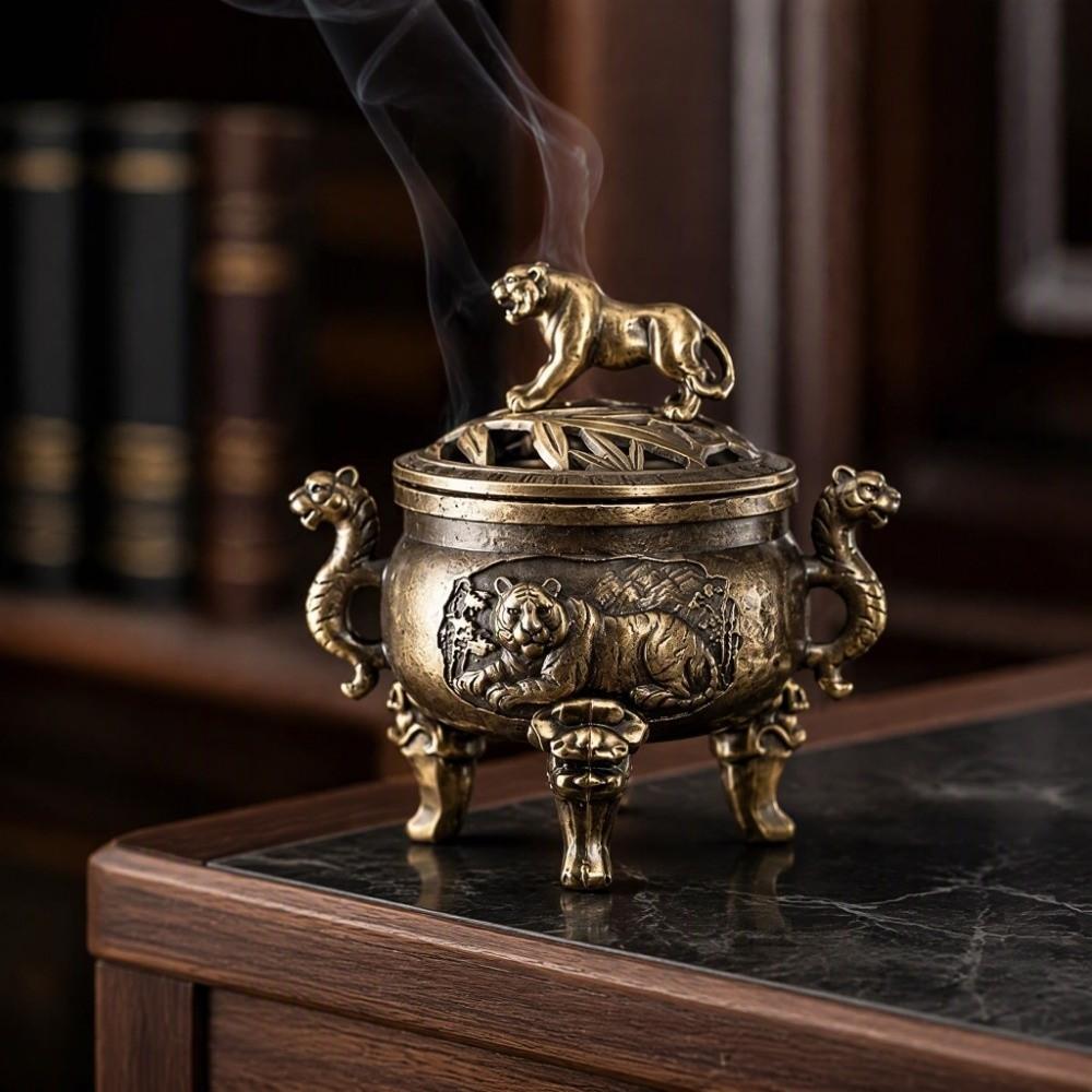 Alloy Incense Holder Animal Figurine Aromatherapy Tool Mini Incense Burner Gift