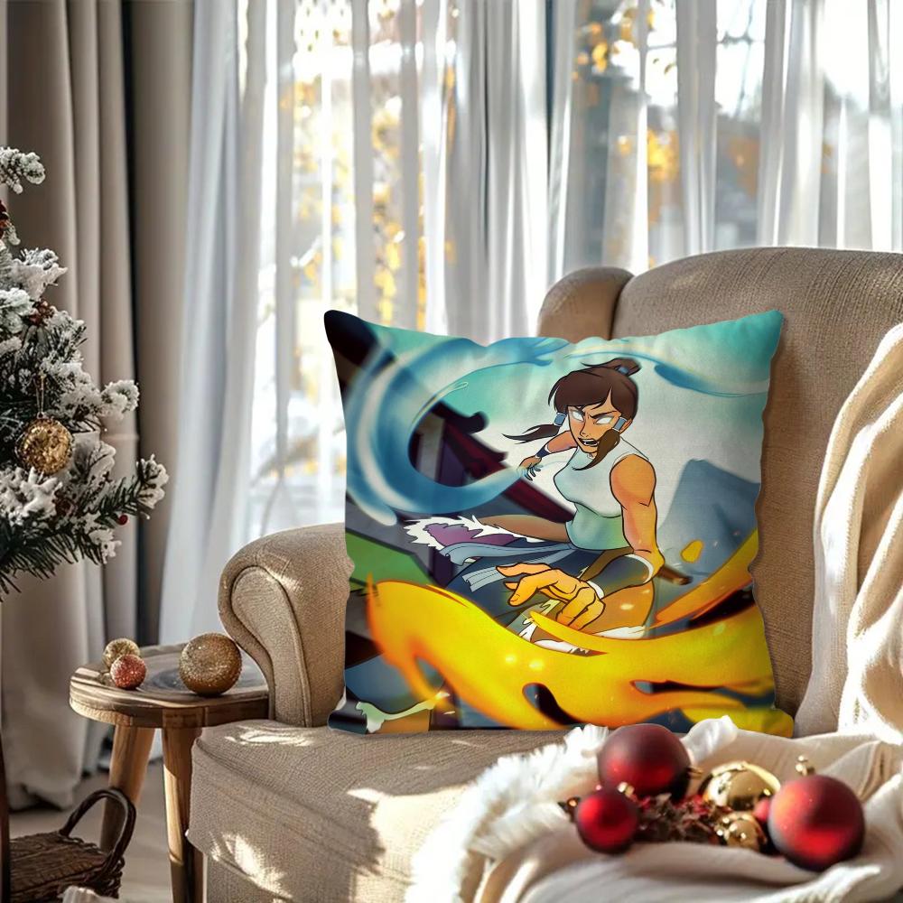 The L-Legend of K-Korra Animation Pillow Case Square Pillow Bedroom Sofa Leisure ComfortCushionLiving Room Home Decoration 40X40