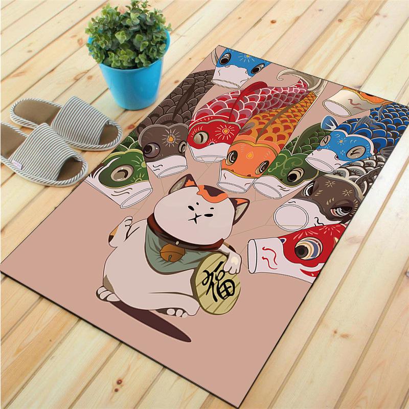 

Fortune Cat Килимок для вітальні Килимовий декор Кухня Спальня Килимок для ніг 40x60cm