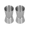 Cocktail Shaker Double Headed Cup Straight Edge Design Classic Style Stainless Steel Drink Shaker