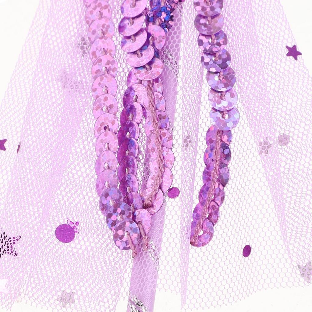 VORCOOL Prinzessinnen-Accessoires Zauberstab mit Stiel Pailletten und Glitzer Kleines Geburtstags-Süßes Set aus 3 Stäben, Artikel, Geschenk, Prinzessin,