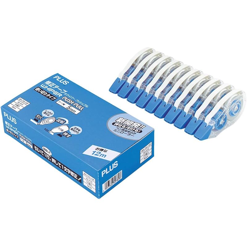 

plus Correction tape wiper push pull 10 pack 5mm width WH-705-10P 42-414