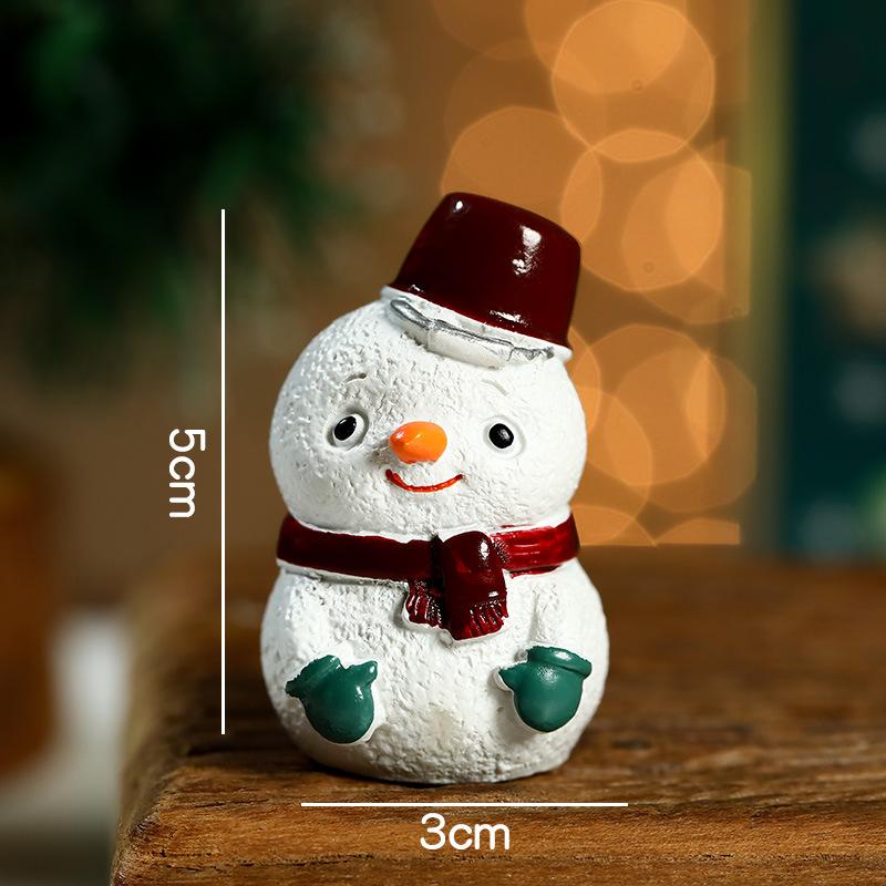 2025 New Small Christmas Decoration Desktop Ornament Santa Claus Snowman Gift for Creating Festive Atmosphere