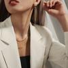 Korean Long Tassel Drop Earrings for Women Trendy 2021 Fashion Geometric Dangle Earrings Jewelry Gifts Vintage Kolczyki Brincos