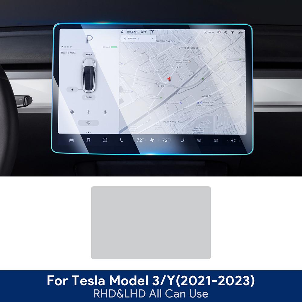 Car Interior TPU Protector Anti-scratch Film For Tesla Model 3/Y - Protective Transparent Anti-tear Stickers Accessories