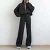 Spring 2026 Women's Elegant Printed Shirt & Wide-Leg Pants Casual Set