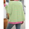 Women's Fashion Casual Spring Fall Stripe Print Long Sleeve O-Neck Blouses & Shirts