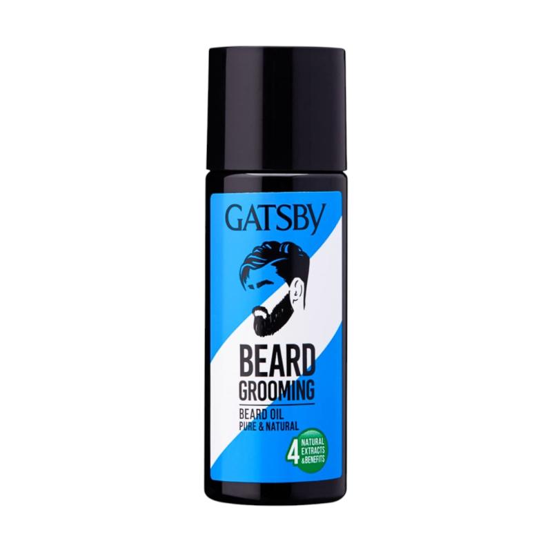 

Gatsby Beard Oil For Men 50ml – Non-Sticky Natural Grooming Oil For Beard Growth, Softening & Shine – Quick Absorbing, Pleasant Scent