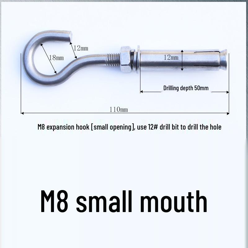 Edelstahl Öse für Absturzsicherung und Fallschutz mit Expansionshaken
