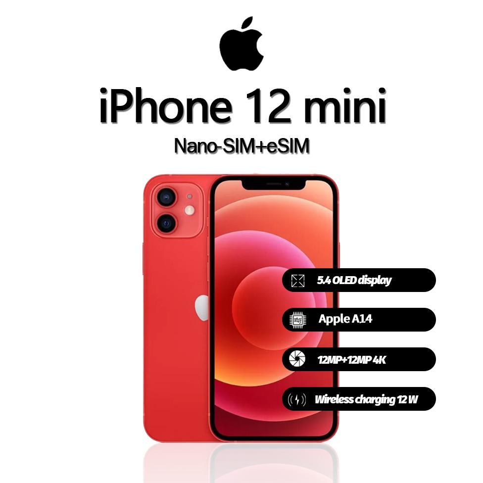 Refurbished Apple iPhone 12 mini Smartphone with Nano-SIM+eSIM