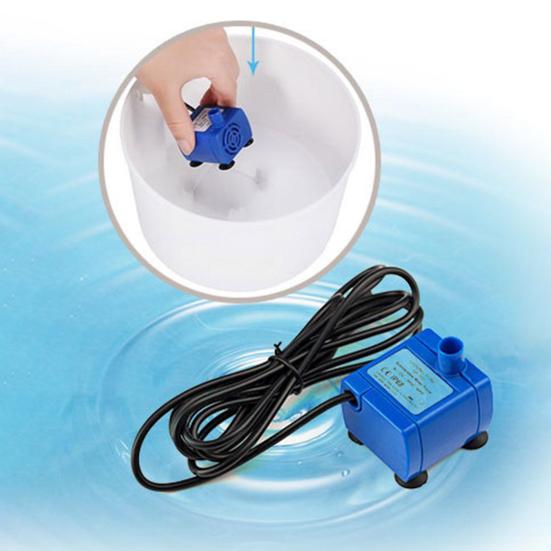 Bomba de agua Potente Sólida Mini Ligera Conveniente A prueba de salpicaduras Fácil de limpiar Luz LED Mascota