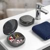 Plastic Pill Box 4 Grid Pills Organizer Waterproof Granule Storage Box Outdoor