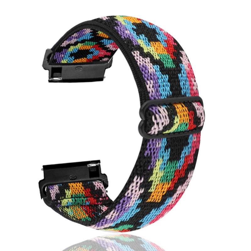 22mm 20mm Nylon loop strap for Samsung Galaxy Watch 7/6/5/4 Huawei Watch GT5/4/3 Adjustable elastic bracelet Amazfit GTR 4 strap