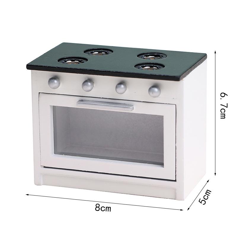 1:12 Dollhouse Miniature Kitchen Furniture Set: Stove and Sink Ornaments