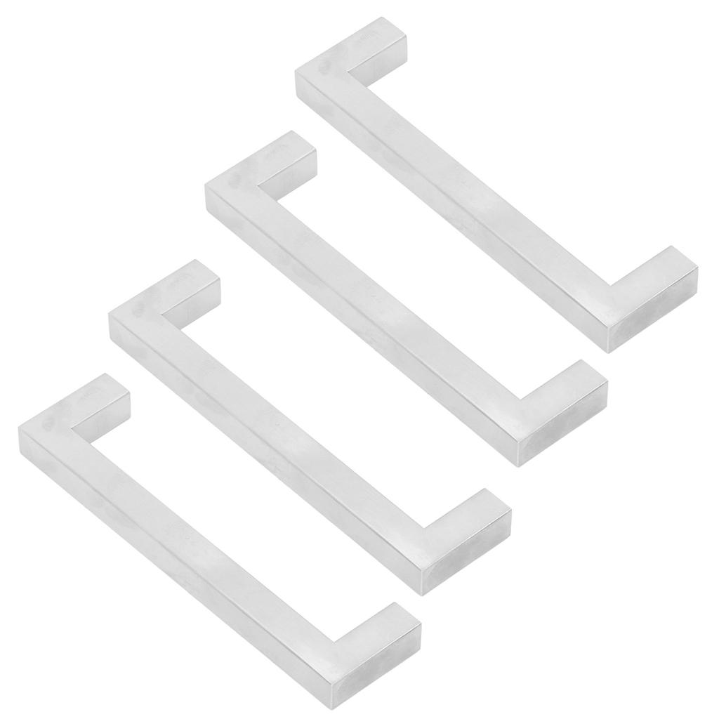 4Set Cabinet Handles 201 Stainless Steel Cupboard Pulls for Furniture Doors Desk Drawers12x12x96