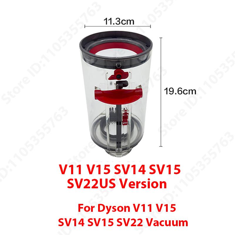 Dust Bin Spare Parts for Dyson V11 V15 SV14 SV15 SV22 Dust Bucket ordless Vacuum Big Bin Assembly/Dirt Cup Accessories 1 Pcs