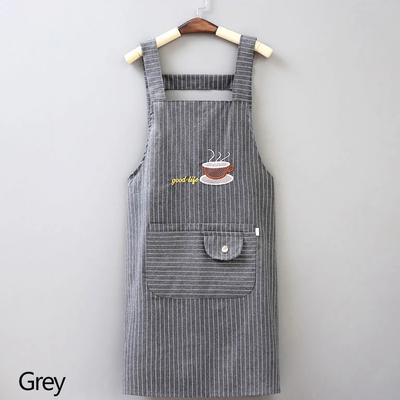 Niedliche Baumwoll-Küchenschürze für den Haushalt, ölbeständig, für Kaffee, Koch, Handwischschürze mit großer Tasche, für Frauen, Backen, Grillzubehör
