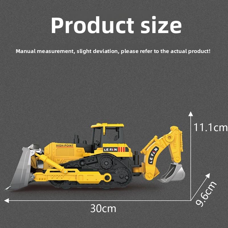 Vehicle Bulldozer Plastic Kid Toy With Inertia Propulsion And Multifunction