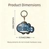 Leather Cartoon Candlestick Keyring Cartoon Candlestick Design Holiday Gift Keychain  Bag Charm