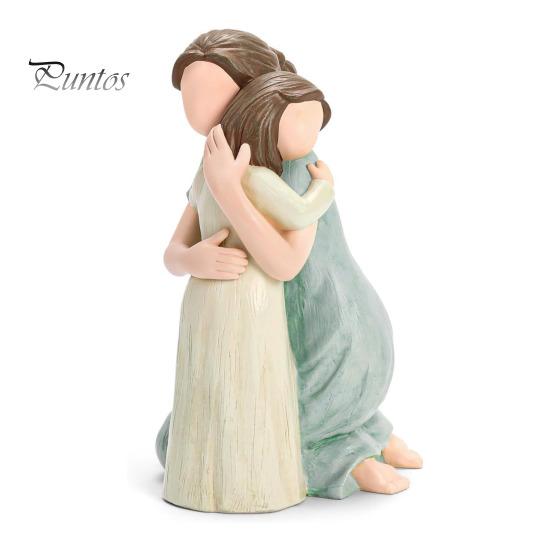 

Статуэтка матери и дочери из смолы, обнимающая статую матери и дочери, подарок на день рождения ко Дню матери для декора спальни и гостиной разноцветный