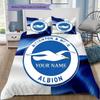 Brighton Hove Albion Custom Name Pattern Bedding Quilt Set Quilt Cover Pillowcase Home Birthday Gift(1 * Duvet Cover + 2 * Pillowcase, Without Core)