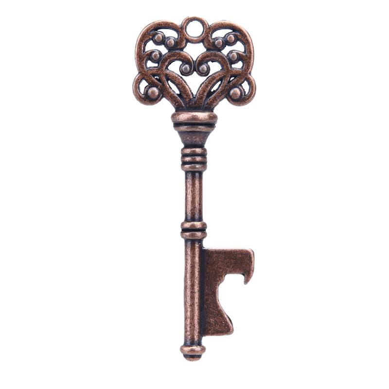 Vintage Key Shaped Bottle Opener for Wedding Favors Shiny Decoration