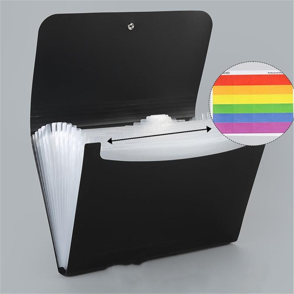 A4 File Paper Folder Large Capacity Waterproof File Organizer Certificates Music Test Paper Desktop Storage Document Holder