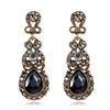Danbi Huabi Water Drop Earrings With Cubic Zirconia For Women Fashion Accessory