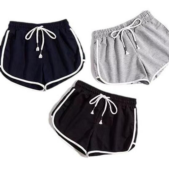 Korean-Style Women's Loose High Waist Yoga Shorts: Casual Wide-Leg Hot Pants for Home, Sleep, Beach, or Summer Activities.